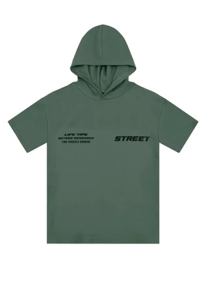 Brandili - Camiseta Teen Menino Oversized Verde - BRANDILI