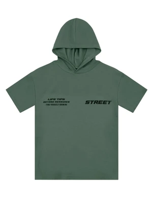 Brandili - Camiseta Teen Menino Oversized Verde - BRANDILI