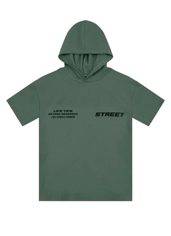 Brandili - Camiseta Teen Menino Oversized Verde