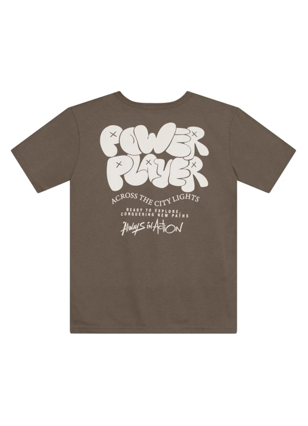 Brandili - Camiseta Teen Menino Street Marrom 2