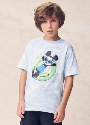 Youccie - Camiseta Tie Dye do Mickey Mouse Azul - YOUCCIE