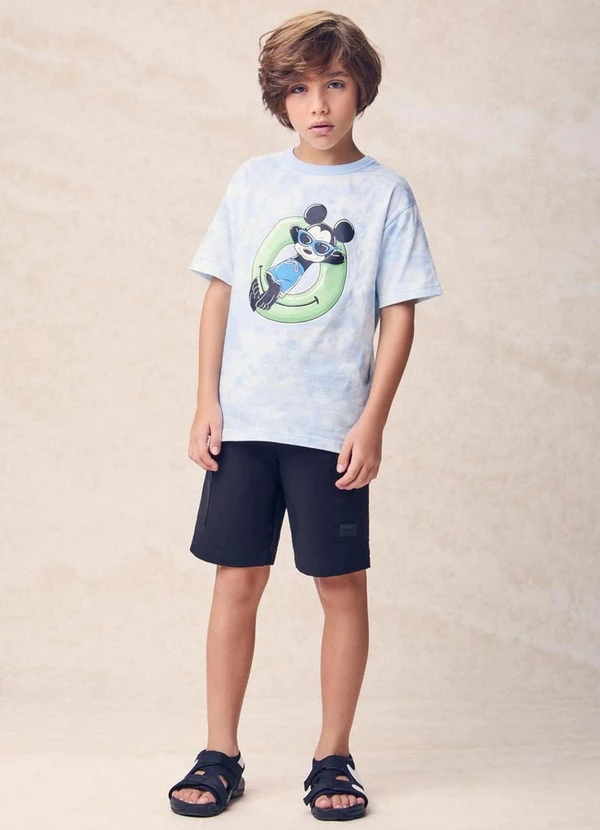 Youccie - Camiseta Tie Dye do Mickey Mouse Azul 3
