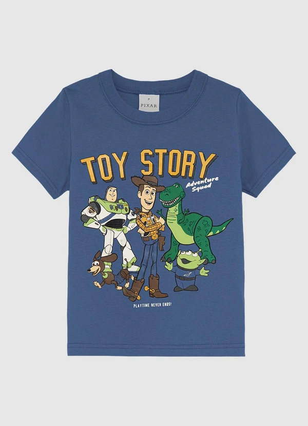 Malwee Kids - Camiseta Toy Story® em Malha Azul