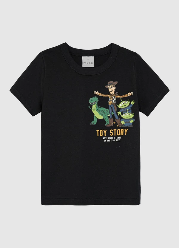 Malwee Kids - Camiseta Toy Story® em Malha Preto