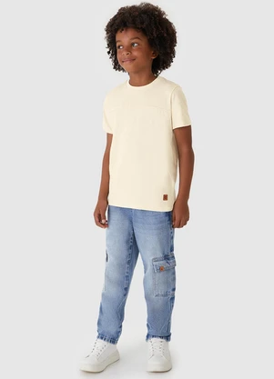 Carinhoso - Camiseta Tradicional em Linho Azul Claro - CARINHOSO