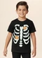 Malwee Kids - Camiseta Unissex Esqueleto Preto - variação: Preto