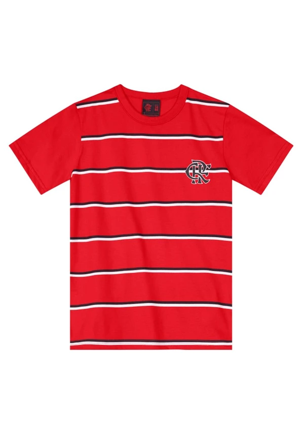 Brandili - Camiseta Unissex Flamengo Infantil Vermelho