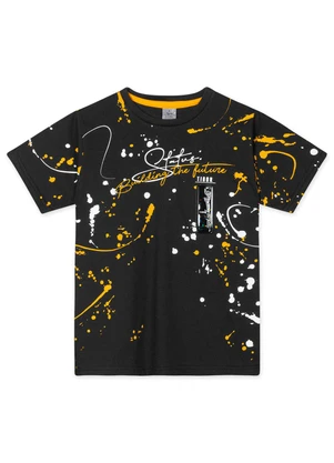 Tigor T Tigre - Camiseta Urban Menino Preto - TIGOR T TIGRE