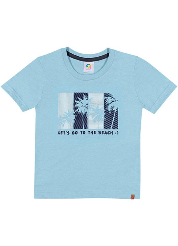 Alenice - Camiseta Vamos a Praia Menino Azul