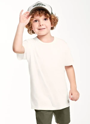 Trick Nick - Camiseta Verão Infantil Masculina Bege - TRICK NICK