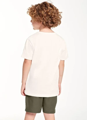 Trick Nick - Camiseta Verão Infantil Masculina Bege - TRICK NICK