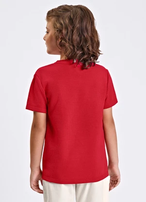 Trick Nick - Camiseta Verão Menino com Bordado Vermelho - TRICK NICK