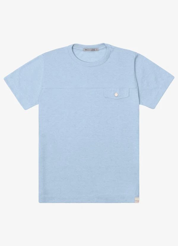 Trick Nick - Camiseta Verão Menino Manga Curta Azul