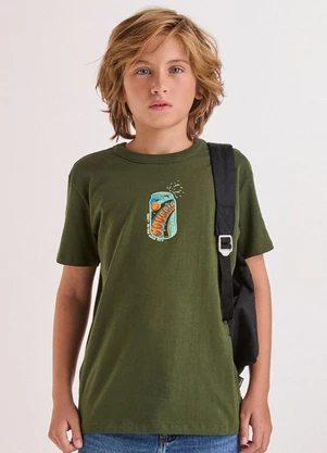 Youccie - Camiseta Verde com Estampa Juice Verde - YOUCCIE