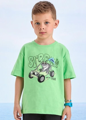 Youccie - Camiseta Verde de Tubarão Verde - YOUCCIE