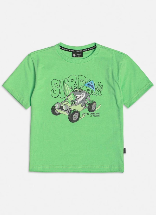 Youccie - Camiseta Verde de Tubarão Verde 4