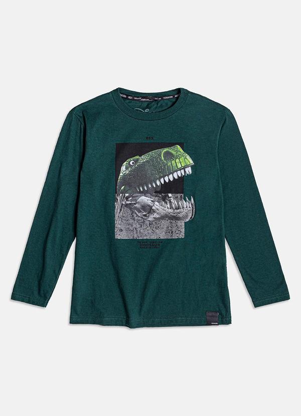 Youccie - Camiseta Verde do Dino Rex Verde