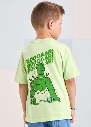 Youccie - Camiseta Verde do Dino Rex Verde - YOUCCIE