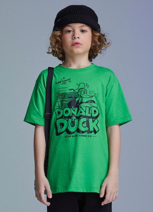 Youccie - Camiseta Verde do Pato Donald Verde