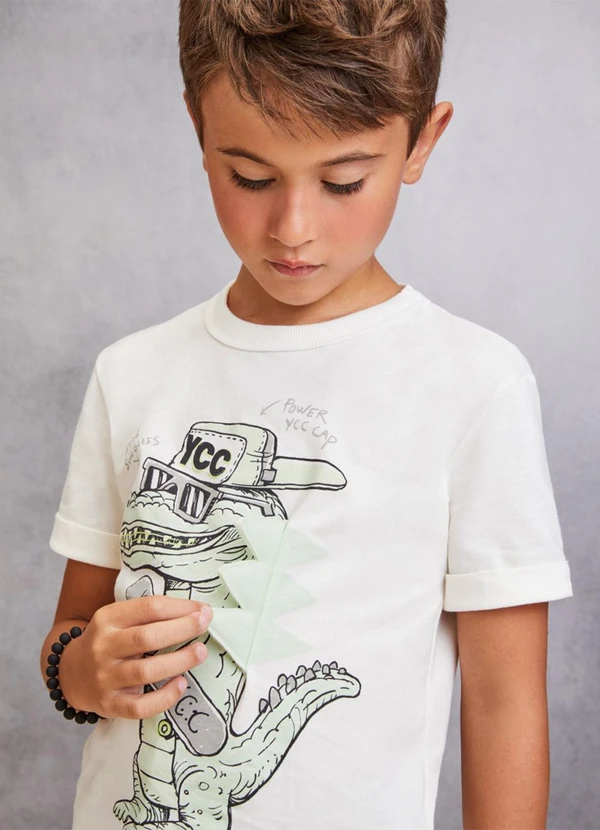 Youccie - Camiseta Verde Estampada Verde 4