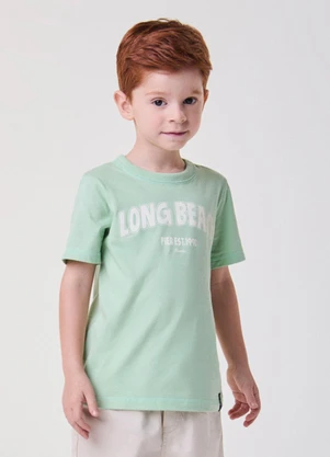 Bimbi - Camiseta Verde Menta Long Beach Verde - BIMBI