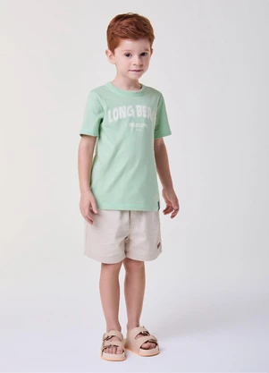 Bimbi - Camiseta Verde Menta Long Beach Verde - BIMBI
