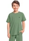 Fakini Kids - Camiseta Bege - variação: Verde