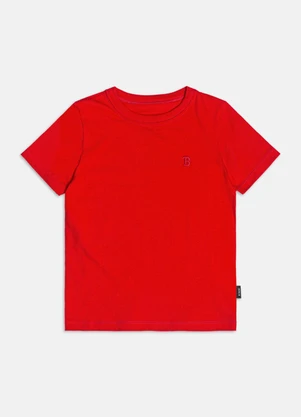 Bimbi - Camiseta Vermelha Básica Vermelho - BIMBI