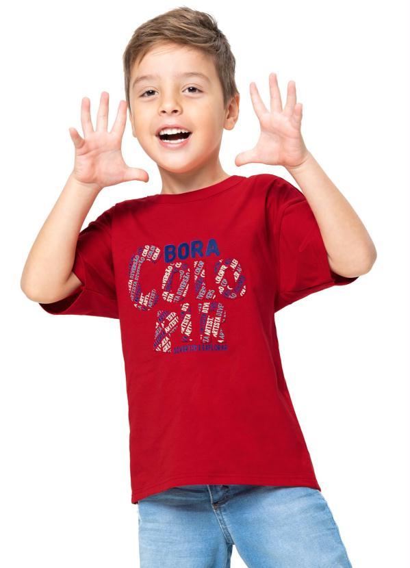 Malwee Kids - Camiseta Vermelha Bora Colorir Menino 1