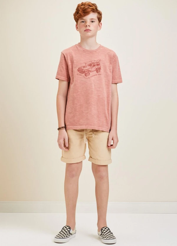 Youccie - Camiseta Vermelha Estampada Vermelho 3