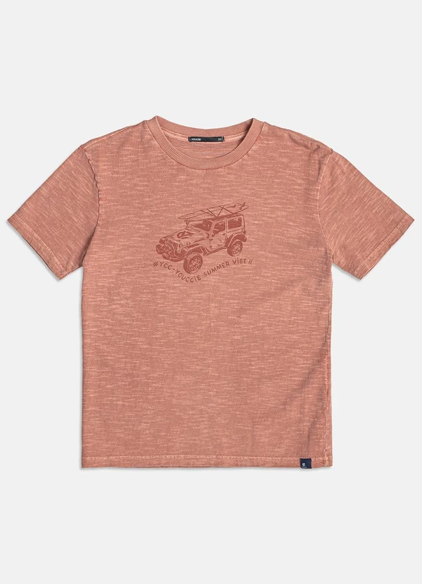 Youccie - Camiseta Vermelha Estampada Vermelho 5