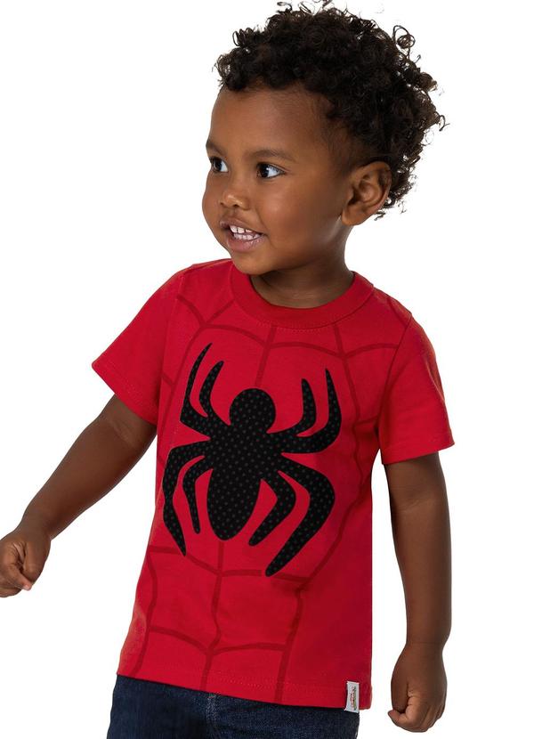 Malwee Kids - Camiseta Vermelha Homem Aranha® Menino
