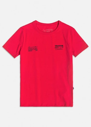 Youccie - Camiseta Vermelha Lifestyle Vermelho - YOUCCIE
