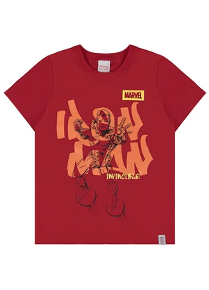 Malwee Kids - Camiseta Vermelho Iron Man® Menino - MALWEE KIDS