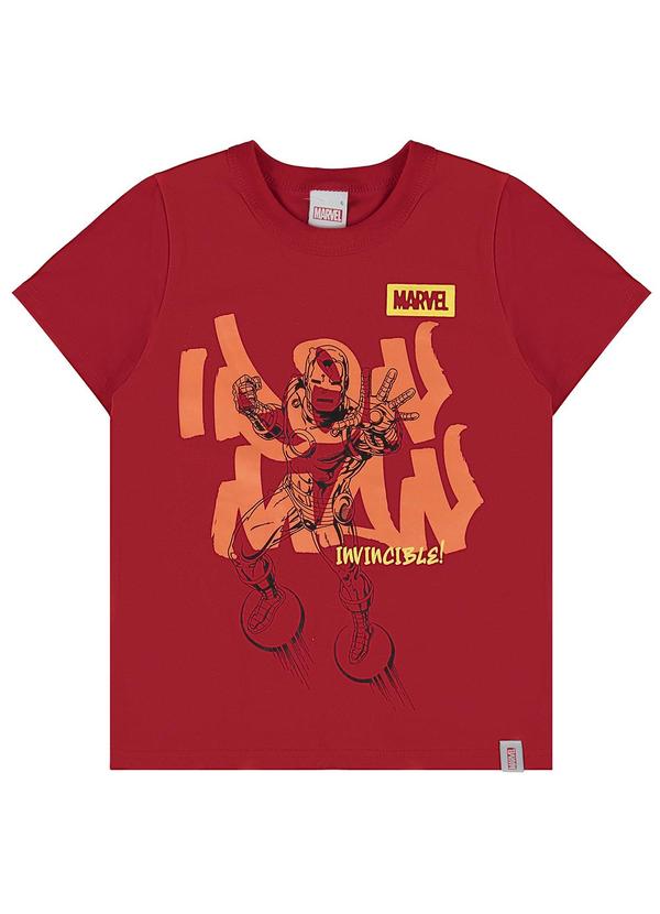 Malwee Kids - Camiseta Vermelho Iron Man® Menino