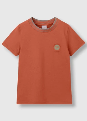 Carinhoso - Camiseta Visionary com Bordado Terracota - CARINHOSO