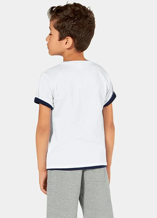 Lilica Ripilica - Camiseta Vito Manga Curta Mundo Ripilica Branco 2