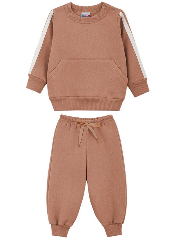 Lik Kids - Conjunto Blusão e Calça 2 Cabos Laranja