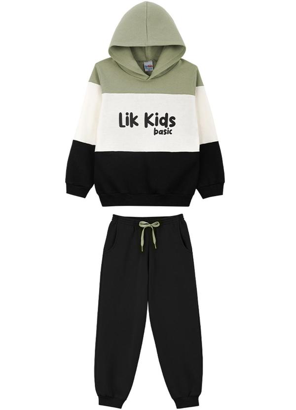 Lik Kids - Conjunto Blusão e Calça Verde