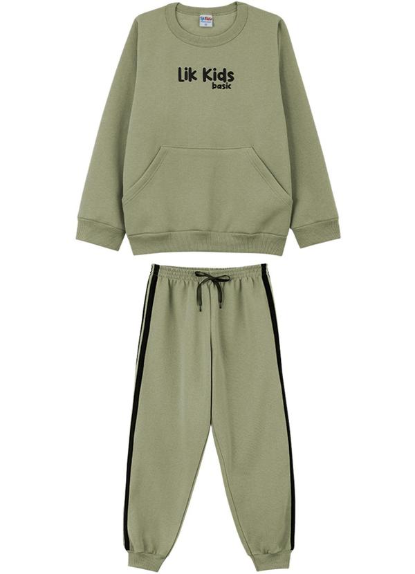 Lik Kids - Conjunto Blusão e Calça Verde