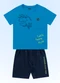 Fakini Kids - Conjunto Camiseta/Bermuda Verde - variação: Azul