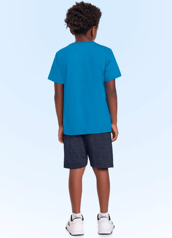 Fakini Kids - Conjunto Camiseta/Bermuda Azul 2