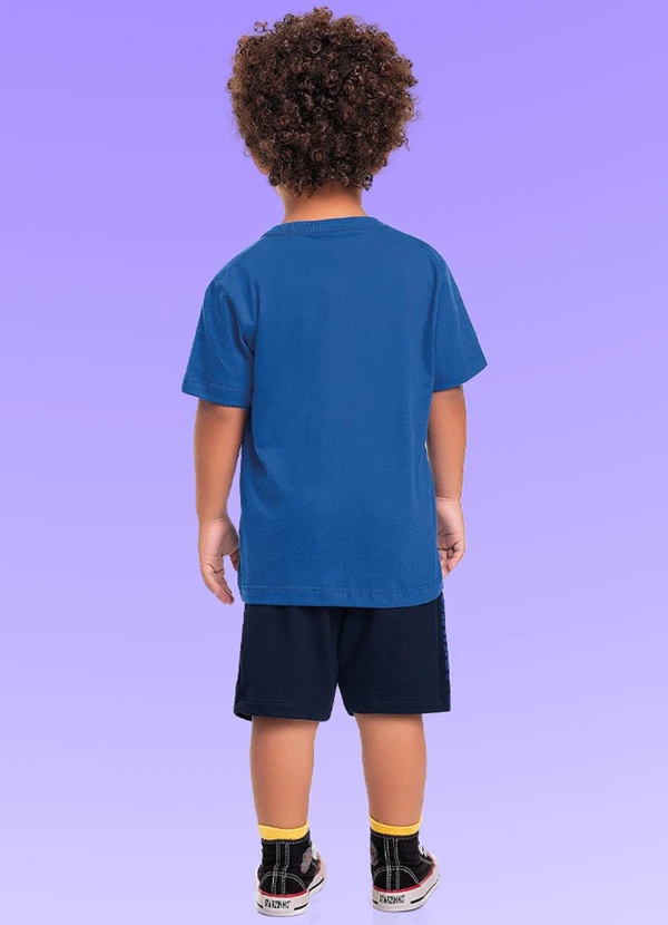 Fakini Kids - Conjunto Camiseta/Bermuda Batman Azul 2