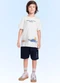Fakini Kids - Conjunto Camiseta/Bermuda Branco - variação: Branco