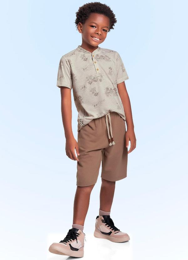 Fakini Kids - Conjunto Camiseta/Bermuda Branco 1