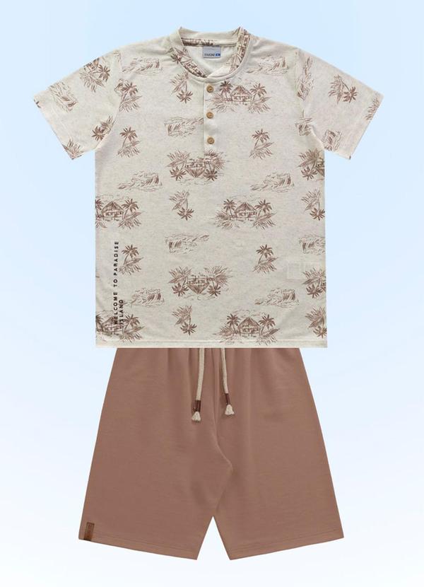 Fakini Kids - Conjunto Camiseta/Bermuda Branco 3