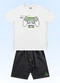 Fakini Kids - Conjunto Camiseta/Bermuda Branco - variação: Branco