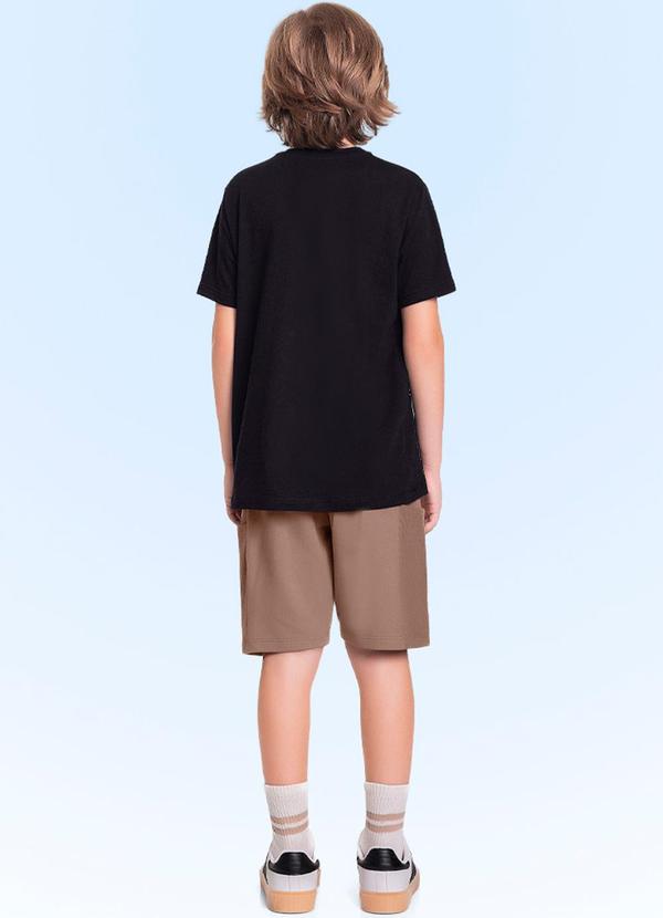 Fakini Kids - Conjunto Camiseta/Bermuda Preto 2