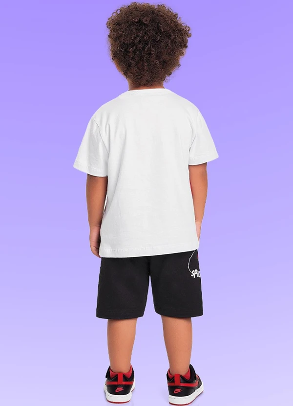 Fakini Kids - Conjunto Camiseta/Bermuda Spider-Man Branco 3