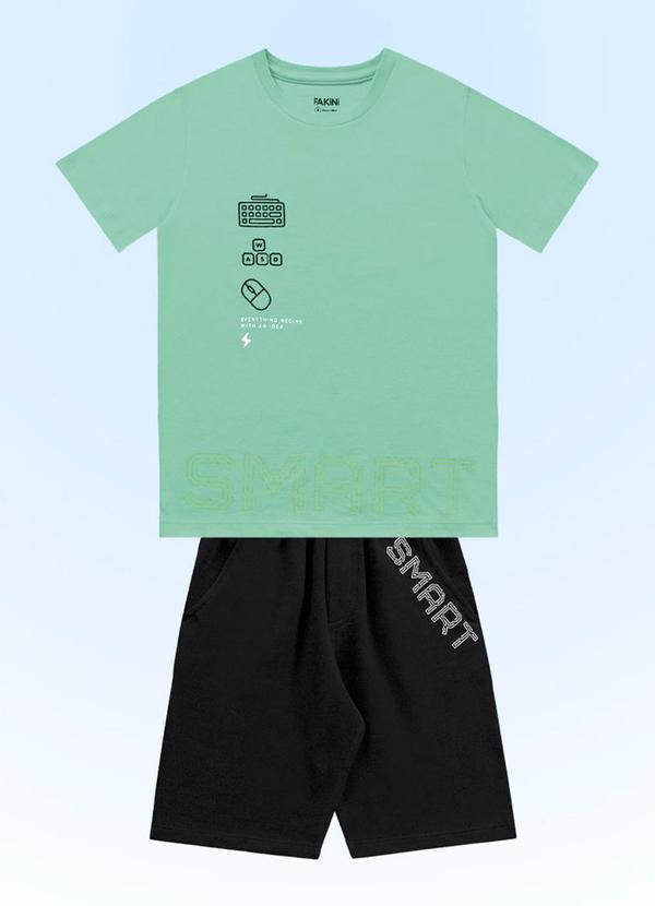 Fakini Kids - Conjunto Camiseta/Bermuda Verde 3